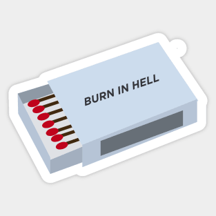 Burn in Hell Sticker